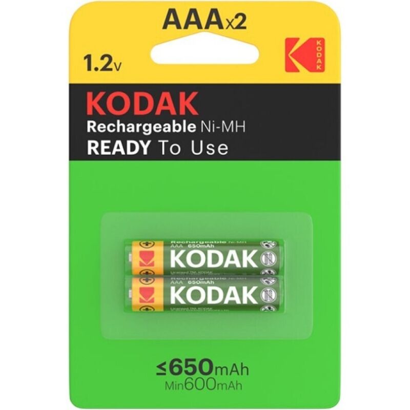 KODAK - RECHARGEABLE BATTERY HR03 AAA 650 mAh BLISTER*2