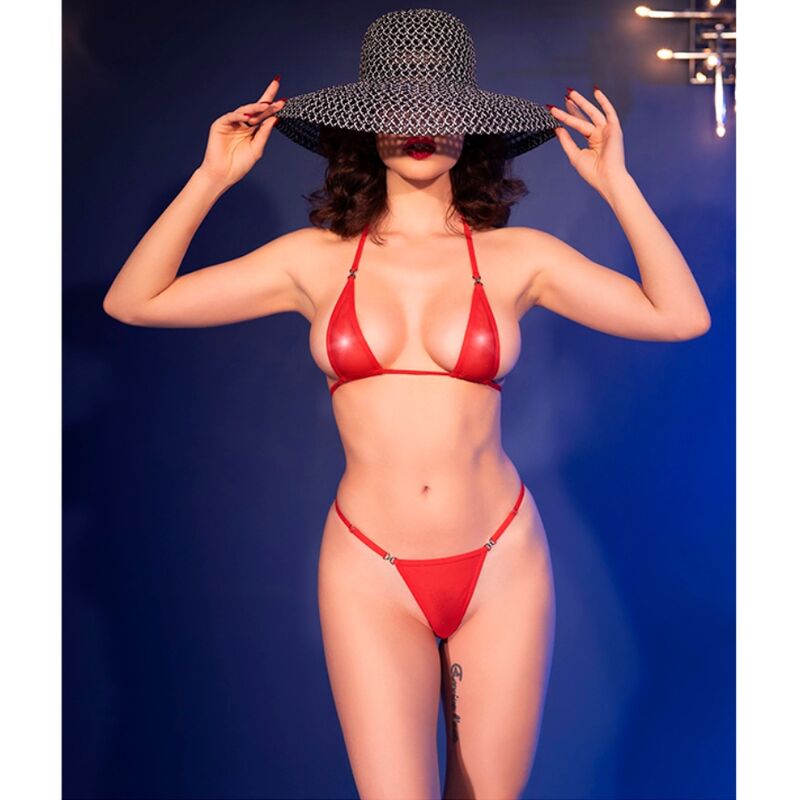 CHILIROSE - CR 4840 MIKROBIKINI ROT S/M