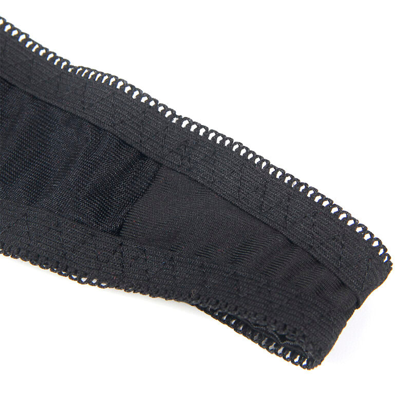 SUBBLIME - 955199 BH-SET MET VERSTELBARE ZWARTE STRIK S/M