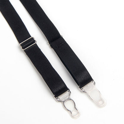SUBBLIME - 955243 SCHWARZER BONDAGE-BH MIT STRUMPFBAND-SET L/XL