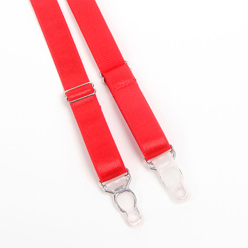 SUBBLIME - 955267 RODE BONDAGE BH MET KORRELBANDEN SET L/XL