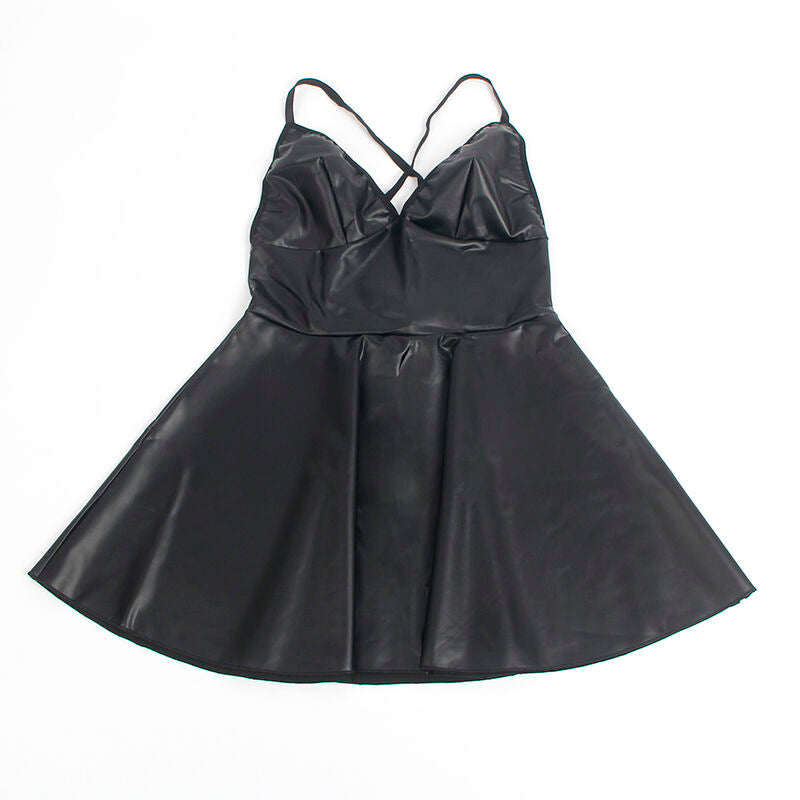 SUBBLIME - 955380 KLEID MIT SCHWARZEN LEDERTRÄGERN L/XL