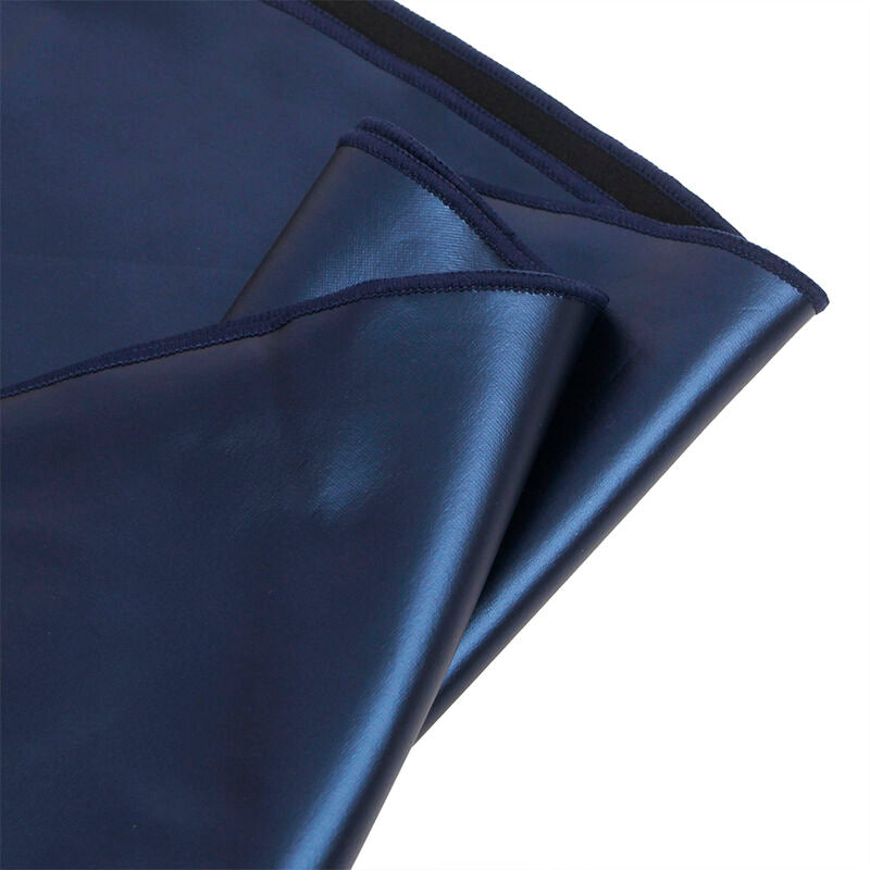 SUBBLIME - 955410 ROBE À BRETELLES EN CUIR BLEU S/M