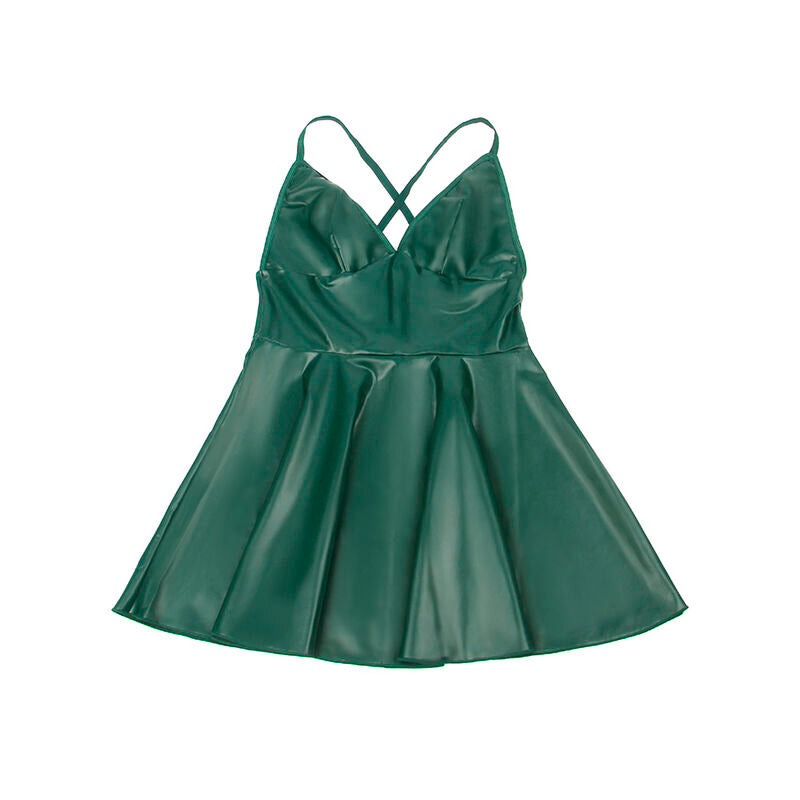 SUBBLIME - 955441 JURK MET GROENE LEDEREN BANDJES L/XL