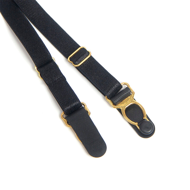 SUBBLIME - 955465 BODY EN CUIR NOIR AVEC FERMETURE ÉCLAIR L/XL