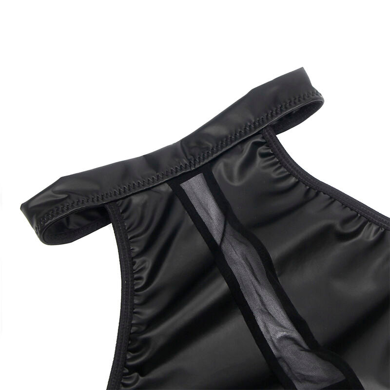 SUBBLIME - 955472 Halterjurk met transparanties, zwart, S/M