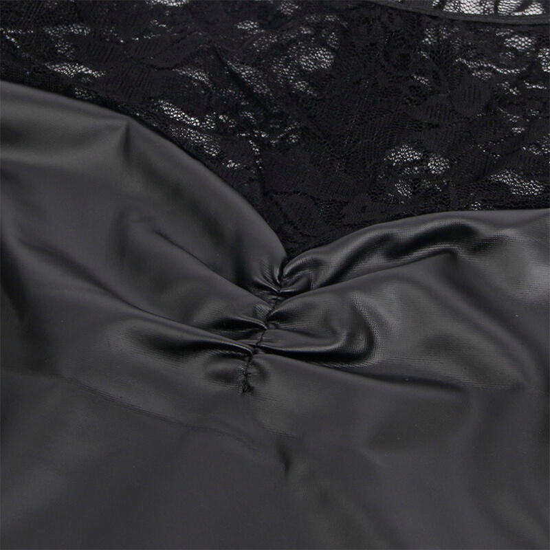 SUBBLIME - 955601 ROBE À MANCHES LONGUES AVEC DENTELLE NOIRE L/XL