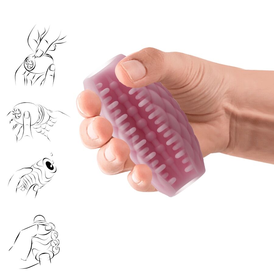 PRETTY LOVE - ATHENA EROS MASTURBATEUR HOMME EN SILICONE ROSE