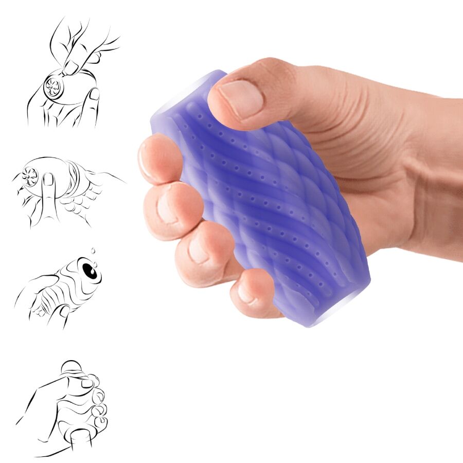 PRETTY LOVE - ATHENA EROS MASTURBATEUR HOMME EN SILICONE VIOLET