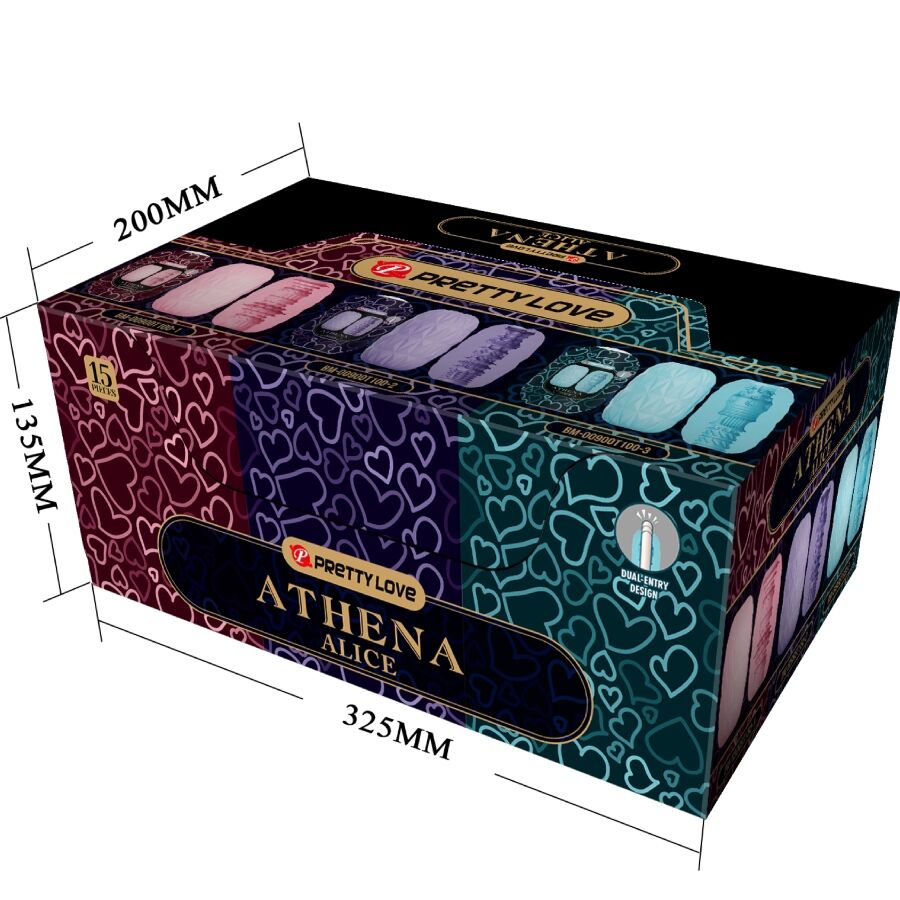 PRETTY LOVE - ATHENA ALICE PACK 15 MASTURBATEURS MASCULINS DIFFÉRENTS