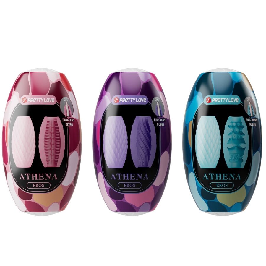 PRETTY LOVE - ATHENA EROS PACK 15 MASTURBATEURS MASCULINS DIFFÉRENTS