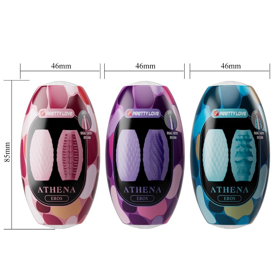 PRETTY LOVE - ATHENA EROS PACK 15 MASTURBATEURS MASCULINS DIFFÉRENTS