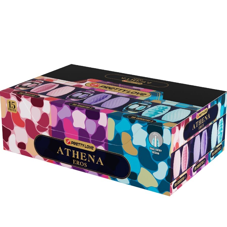 PRETTY LOVE - ATHENA EROS PACK 15 MASTURBATEURS MASCULINS DIFFÉRENTS