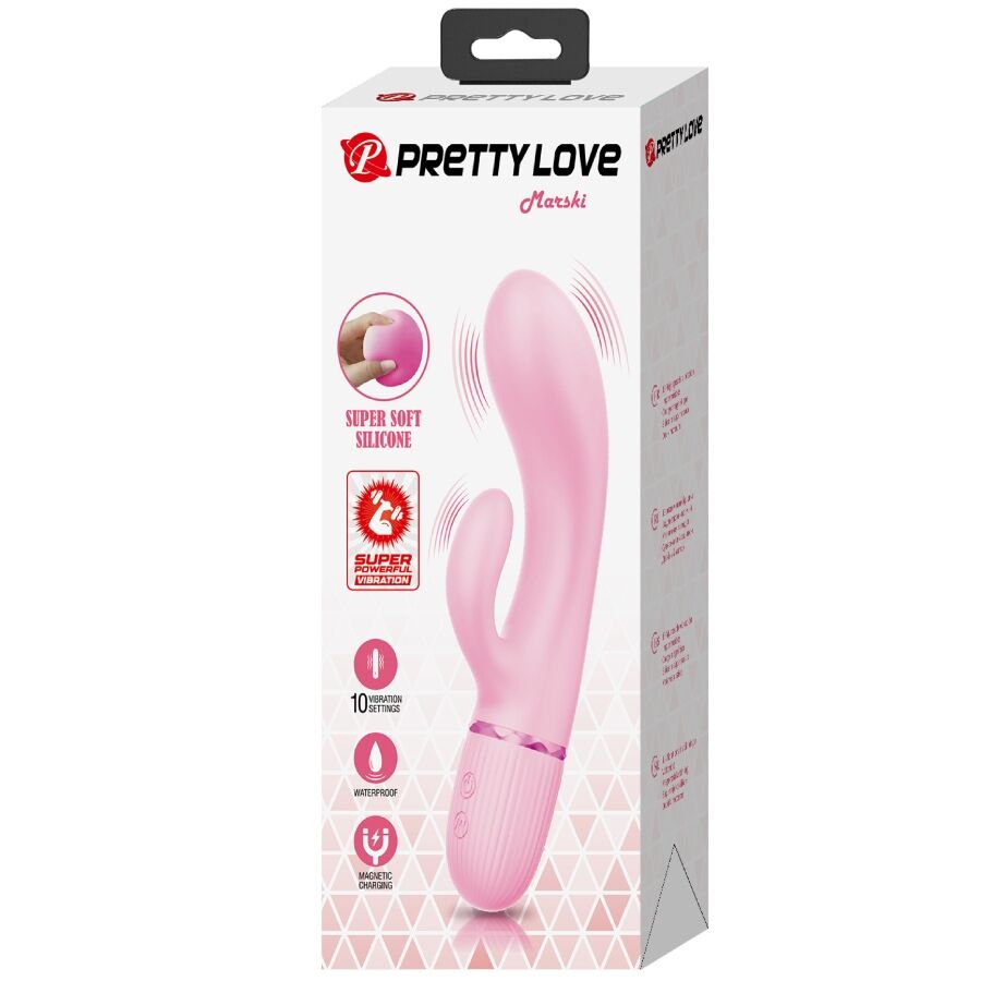 PRETTY LOVE - MARSKI RABBIT VIBRATOR & G-SPOT ROSA
