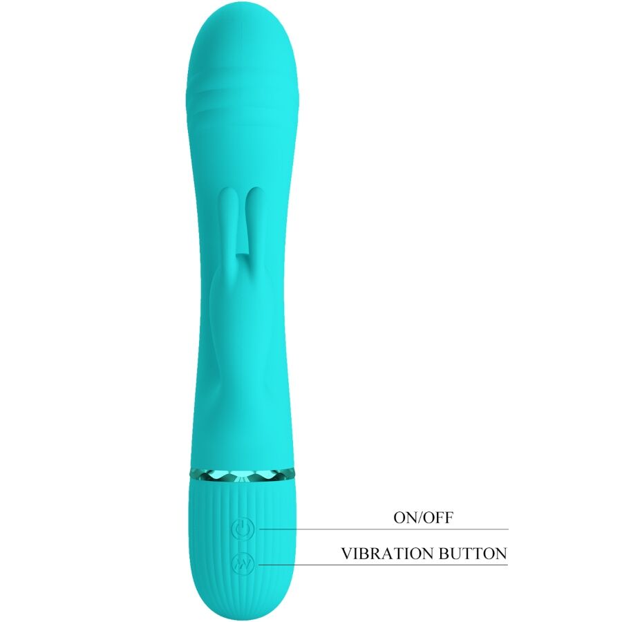 PRETTY LOVE - SCOCCO VIBRATOR KONIJN TURQUOISE