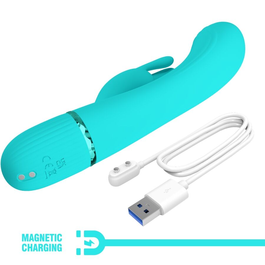 PRETTY LOVE - SCOCCO VIBRATOR KONIJN TURQUOISE