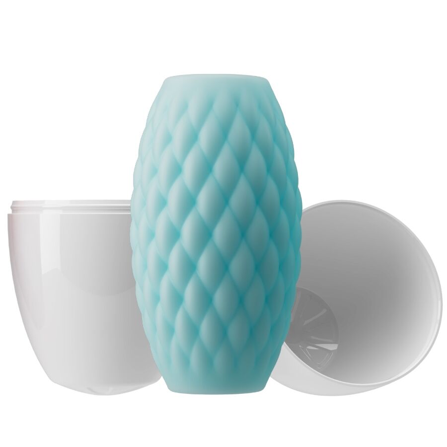 PRETTY LOVE - MASTURBATEUR MASCULIN EN SILICONE ATHENA EROS, BLEU CIEL