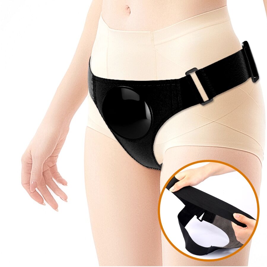 PRETTY LOVE - CULOTTE HARNAIS UNIVERSELLE AVEC GODE VIBRANT ET GICLATANT 15,5 CM MULATO