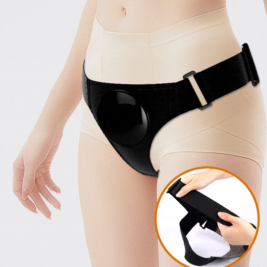 PRETTY LOVE - HARNAIS UNIVERSEL KYTON SLIP AVEC GODE GICTEUR 19 CM MULATO