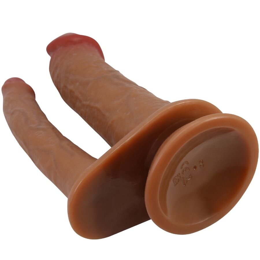 PRETTY LOVE - HULBERT DUBBELE REALISTISCHE DILDO MET VIBRATIE MULATO