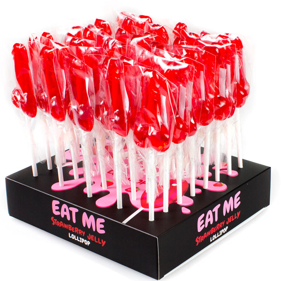 SECRETPLAY - DISPLAY ASSORTMENT PENIS LOLLIPOPS WITH ALCOHOL 40 UNITS