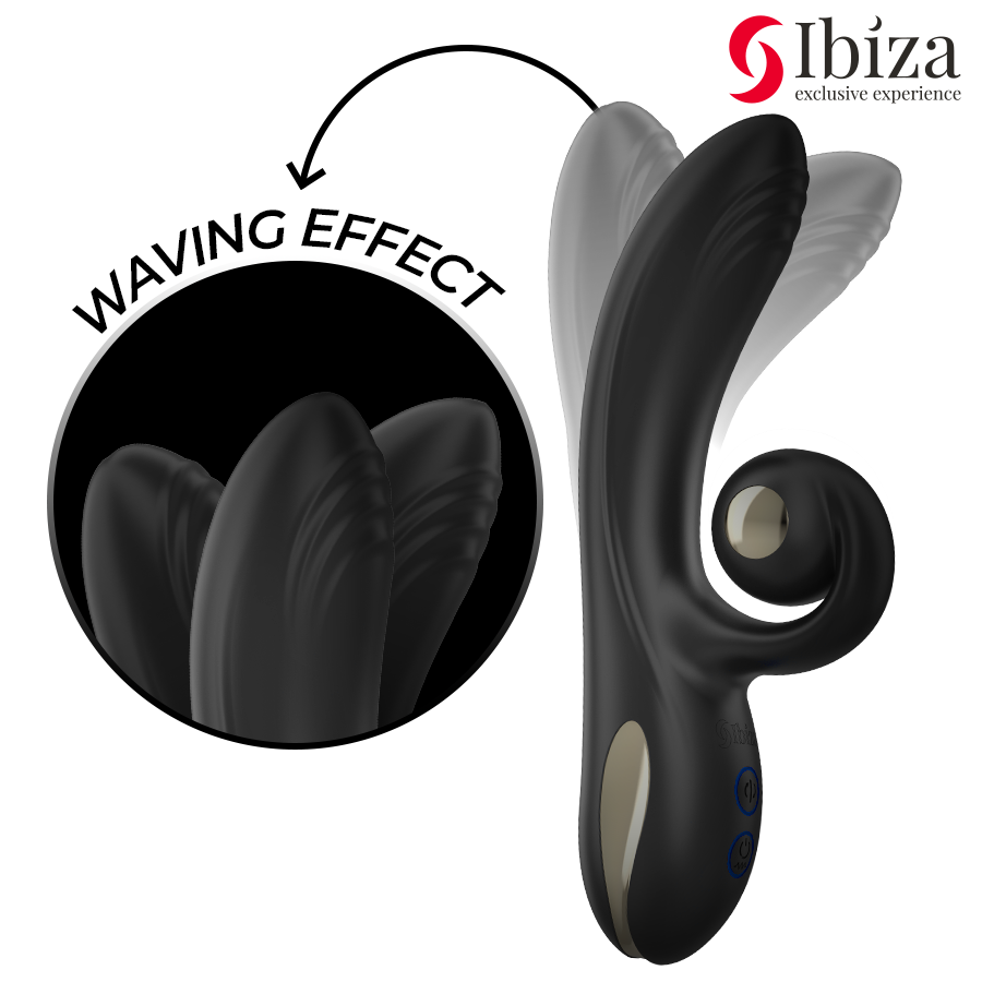 IBIZA - TWISTER VIBRATOR MIT KURVENSTIMULATOR UND VIBRO-ROTATION
