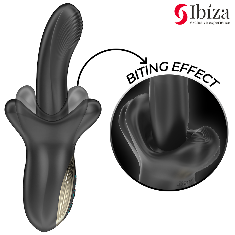 IBIZA – KRAFTVOLL VIBRATOR MIT STOSS- UND BEISSEFFEKT