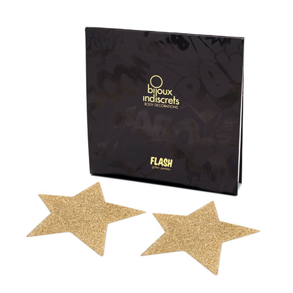 BIJOUX - INDISCRETS FLASH GOUDEN STER TEPELKLEDING