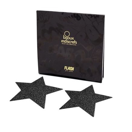 BIJOUX - CAPUCHONS DE TAMELON INDISCRETS NOIR STAR FLASH