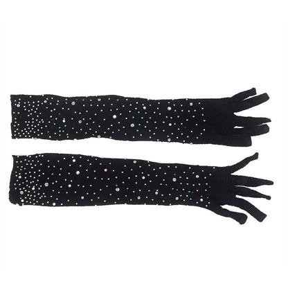SUBBLIME - 957469SHINE TRANSPARENTE HANDSCHUHE SCHWARZ S/M