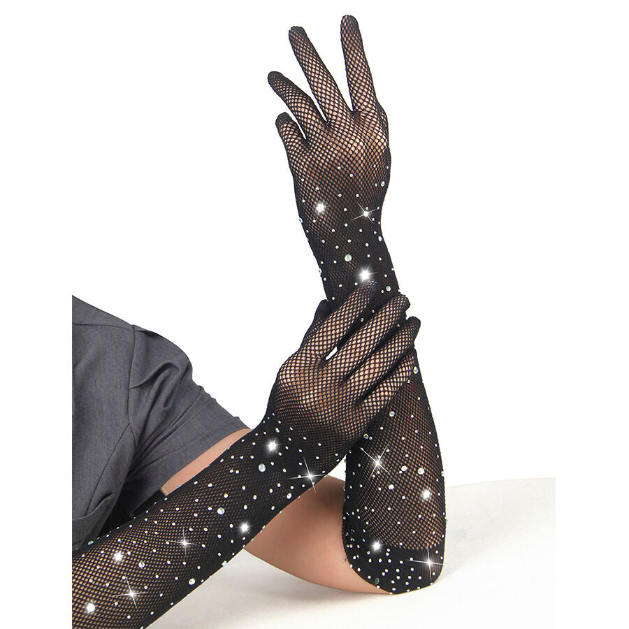 SUBBLIME - 957469SHINE TRANSPARENTE HANDSCHUHE SCHWARZ S/M
