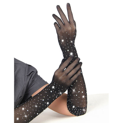 SUBBLIME - 957469SHINE TRANSPARENTE HANDSCHUHE SCHWARZ S/M