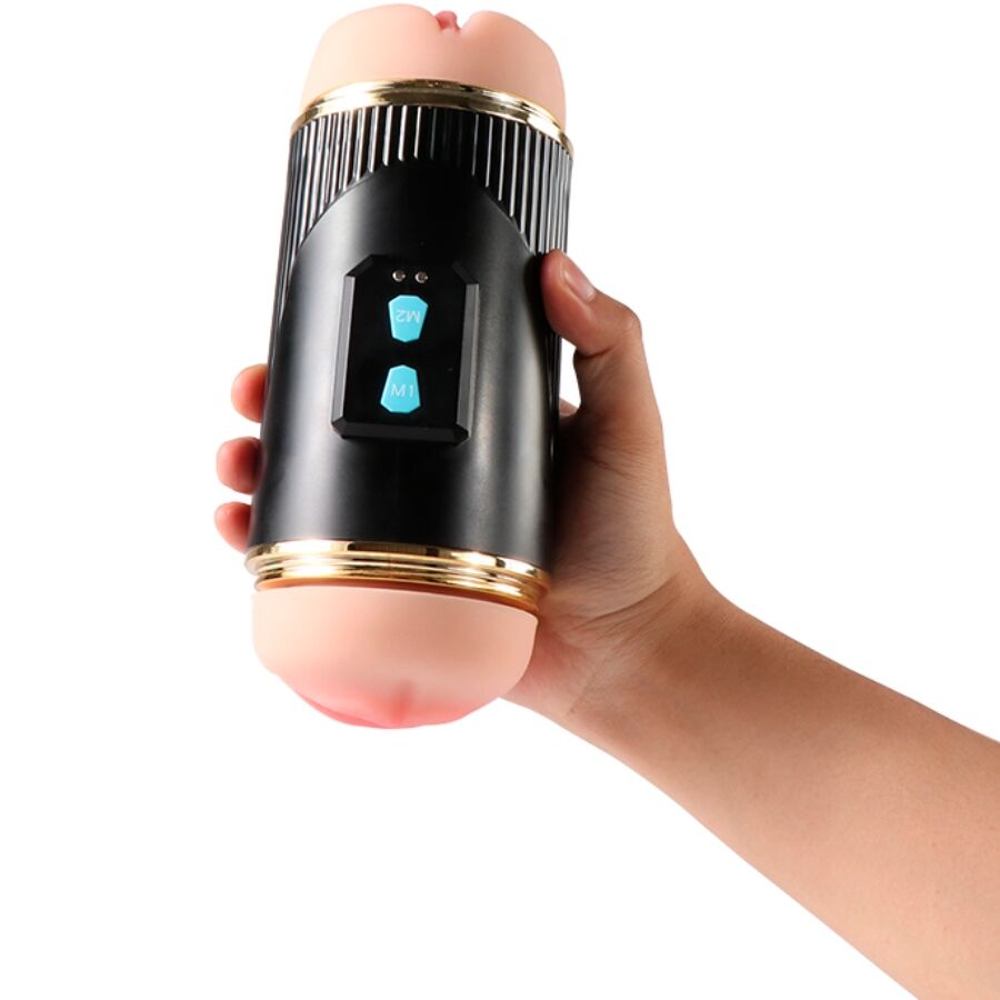 SHEQU - KAY DOPPELMASTURBATOR MIT DOPPELTER MUND- UND VAGINAVIBRATION