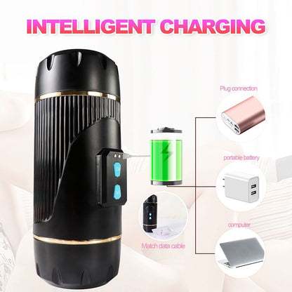 SHEQU - KAY DOPPELMASTURBATOR MIT DOPPELTER MUND- UND VAGINAVIBRATION