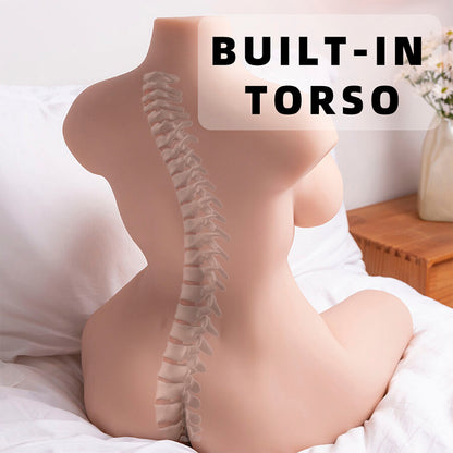 XISE – Realistischer, gepflegter weiblicher Torso mit Stoßfunktion, 71 cm