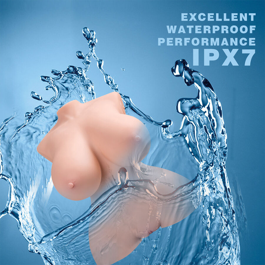 XISE – KLEINER, REALISTISCHER TORSO MIT WEIBLICHER VIBRATION, 40 CM