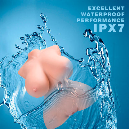 XISE – KLEINER, REALISTISCHER TORSO MIT WEIBLICHER VIBRATION, 40 CM