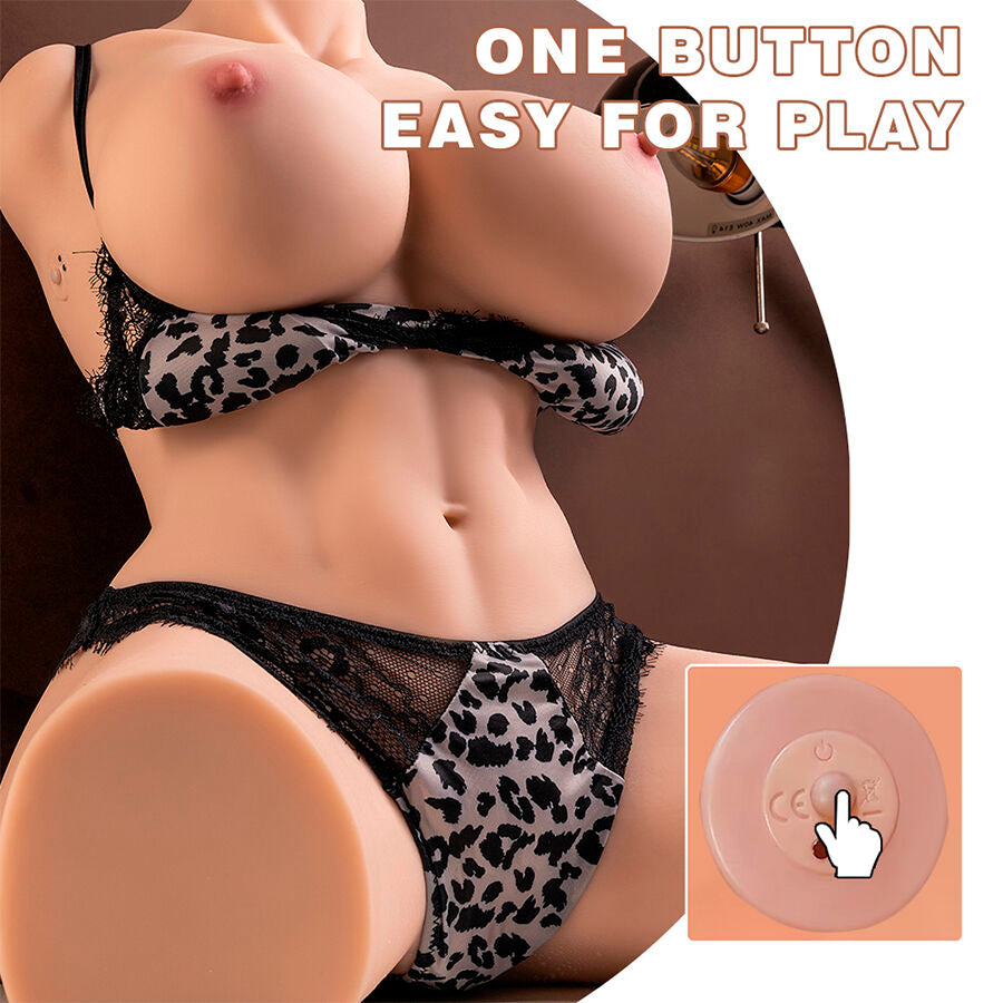 XISE - MURIEL Realistischer weiblicher Torso mit Stoßfunktion, 55 cm