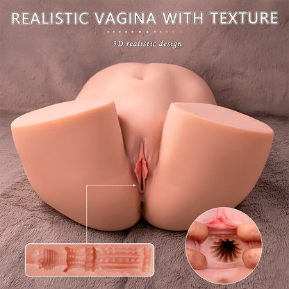 XISE - ETHEL REALISTISCHER VAGINA-MASTURBATOR MIT MEHREREN VIBRATIONSPOSITIONEN