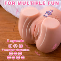 XISE - CONNIE BACK MASTURBATOR FÜR VAGINA UND ANUS, REALISTISCHE MEHRFACHPOSITIONEN MIT VIBRATION