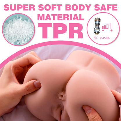 XISE - CONNIE BACK MASTURBATOR FÜR VAGINA UND ANUS, REALISTISCHE MEHRFACHPOSITIONEN MIT VIBRATION