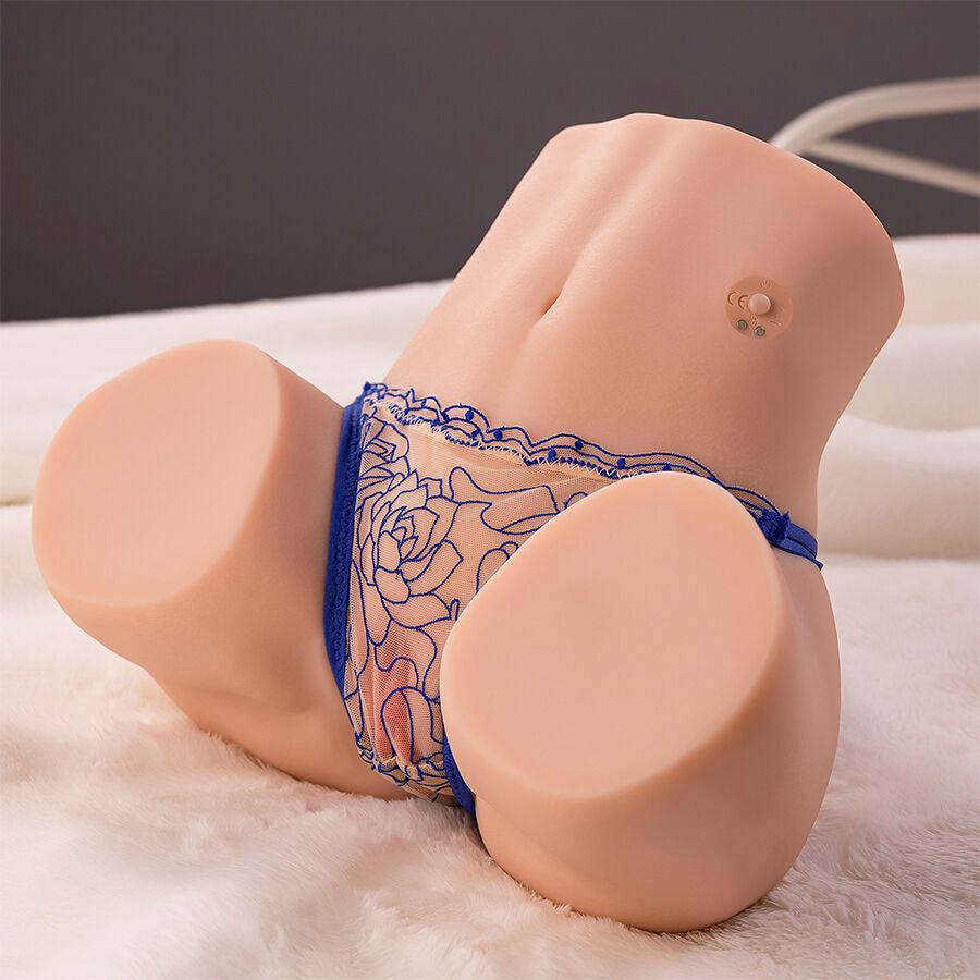 XISE - MAYA Realistischer Masturbator mit Saugfunktion für Vagina und Anus, Vibration und Saugfunktion, 4,5 kg