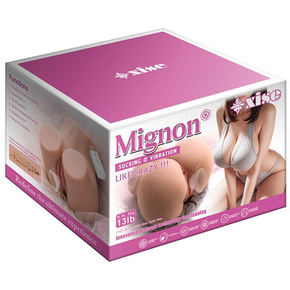 XISE - MIGNON Realistischer Vagina-Masturbator mit Vibrations- und Saugfunktion sowie Fernbedienung, 6 kg