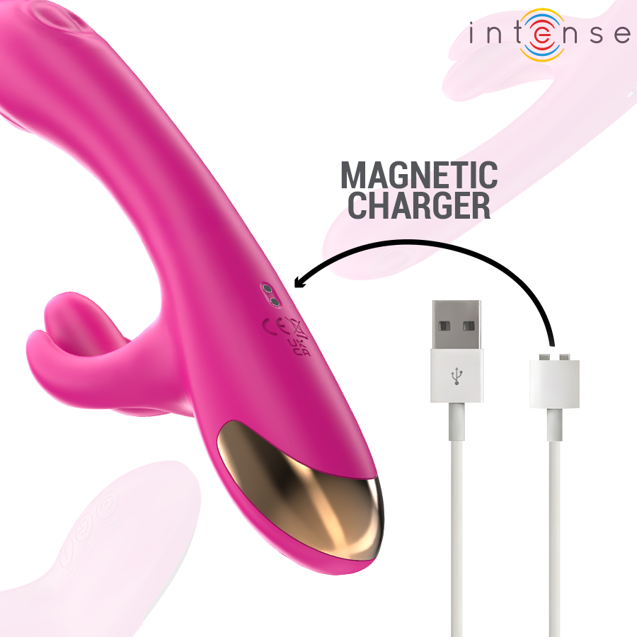 INTENSE - BRITNEY MULTIFUNKTIONS-RABBIT-VIBRATOR 23 CM ROSA