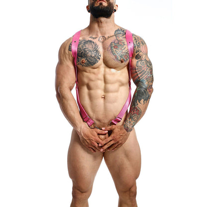 MOB - DNGEON CROSS BACK HARNESS ROSA EINE GRÖSSE