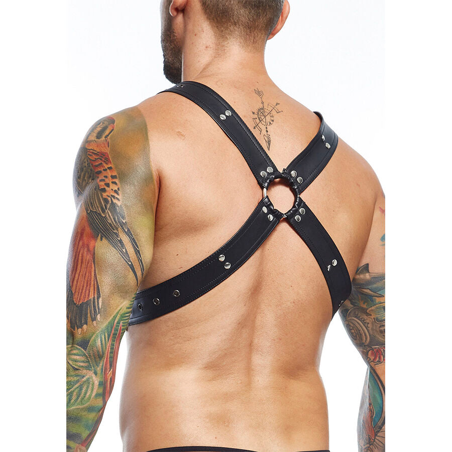 MOB - DNGEON SCHWARZER HARNESS-GÜRTEL, EINHEITSGRÖSSE X