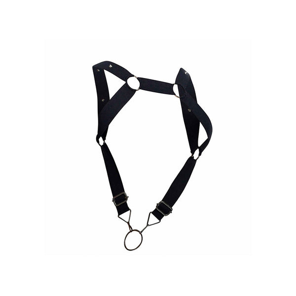 MOB - DNGEON HARNESS MIT GERADEN RÜCKEN SCHWARZ EINHEITSGRÖSSE