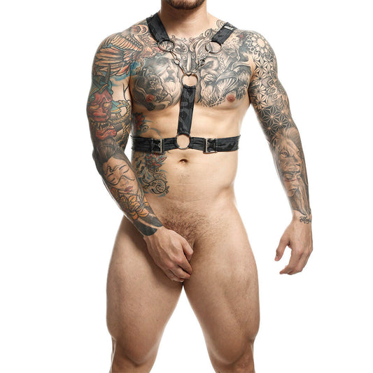 MOB - DNGEON SILBERNES HARNESS MIT KETTEN EINE GRÖSSE