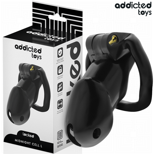 ADDICTED TOYS LOCKED - MINDNIGHT CELL PENISKÄFIG GRÖSSE L