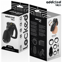 ADDICTED TOYS LOCKED - MINDNIGHT CELL PENISKÄFIG GRÖSSE L